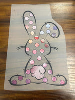 Polka Dot Easter Bunny DTF Print