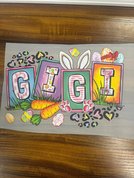 Easter GIGI DTF Print