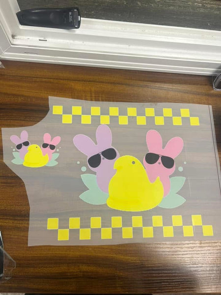 Peeps Easter DTF Print